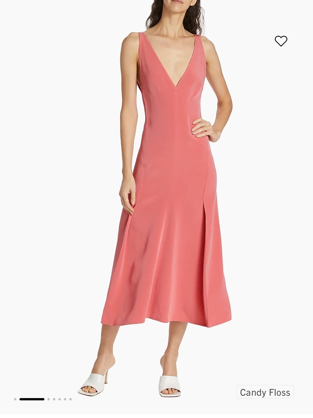 NWT Victoria Beckham Paneled Midi Dress, Pink “Candy Floss” UK14 / US10